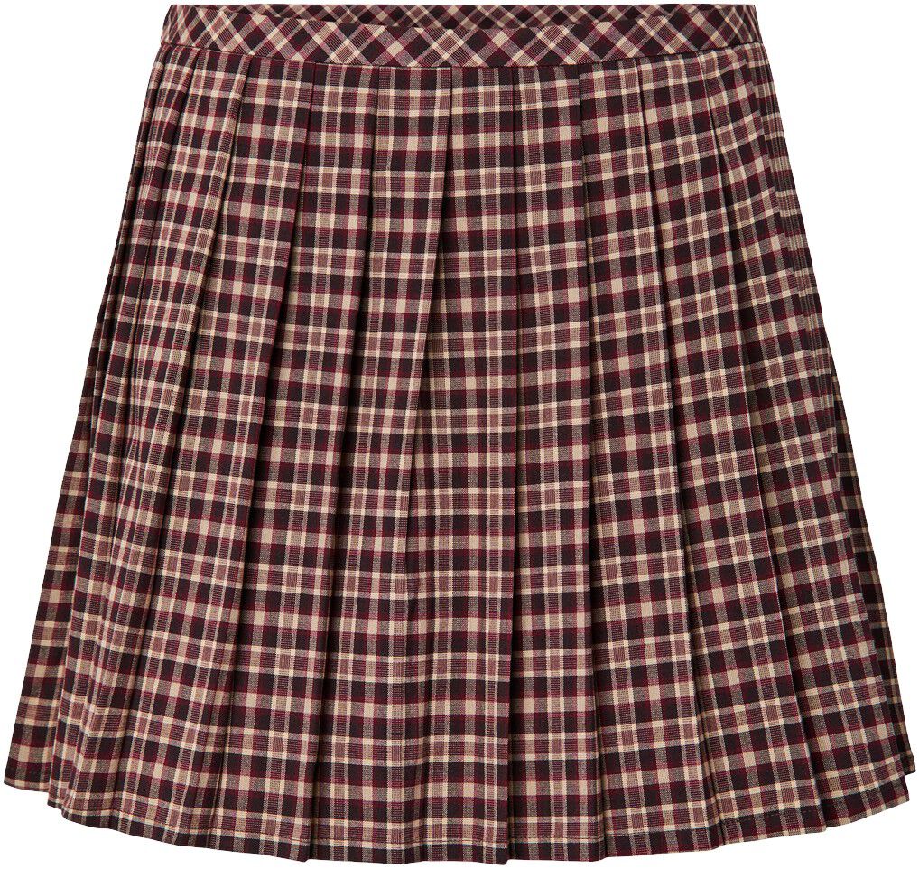 Pcalyssa Mw Cheked Pleated Skirt