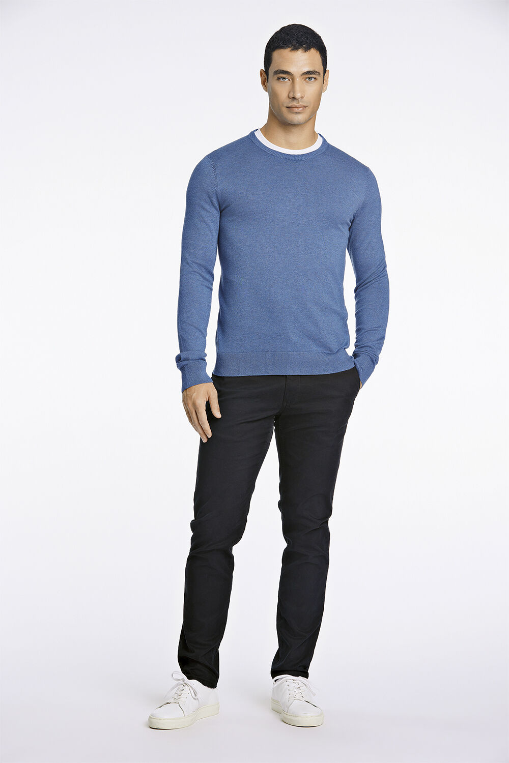 Ecovero L/S o-neck knit