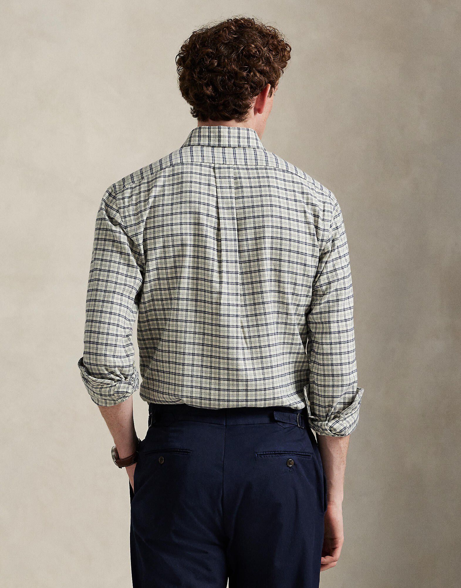 Custom Fit Plaid Performance Twill Shirt