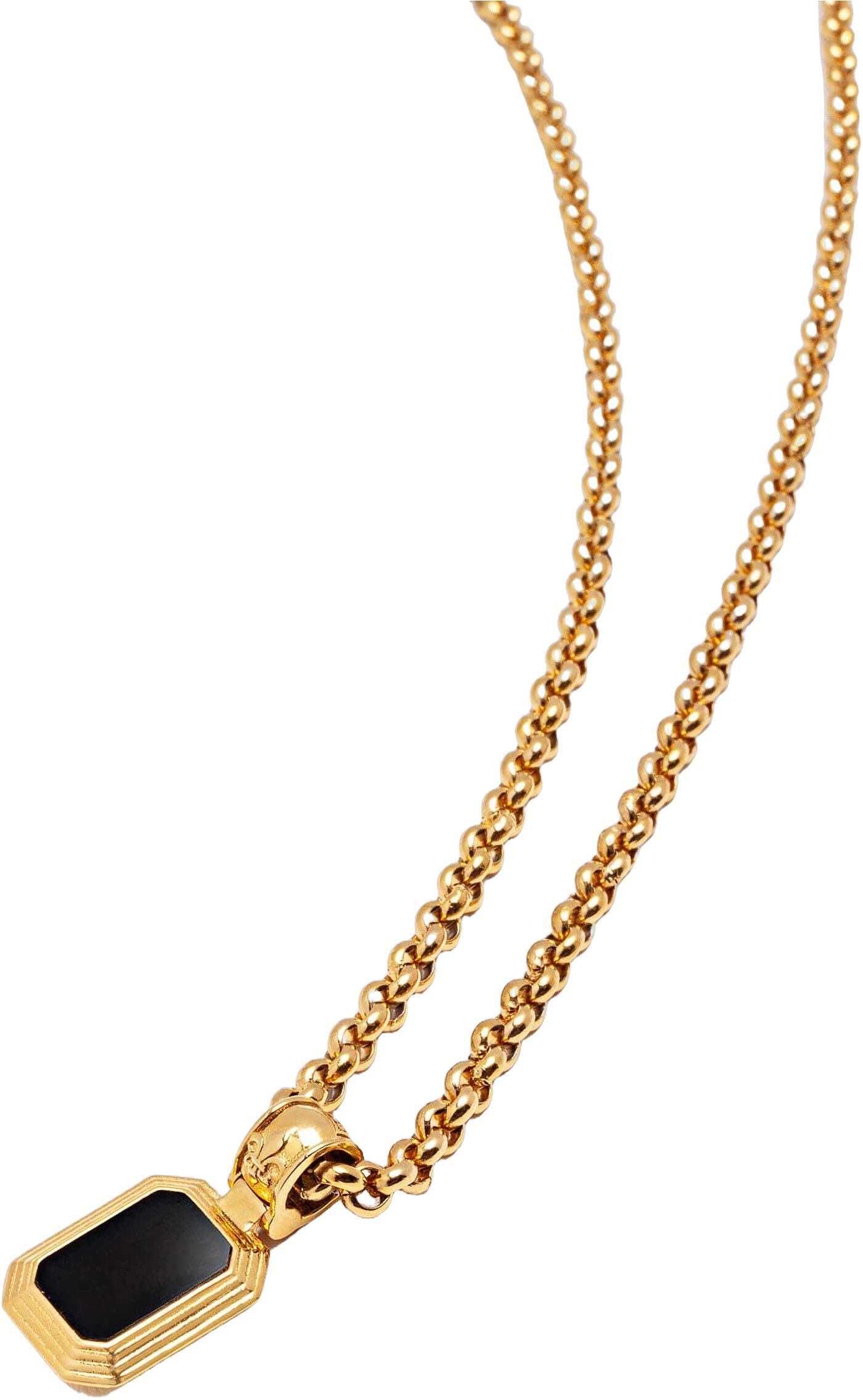 Sterling Silver Two-in-One Pendant Necklace with 18K Gold Pl