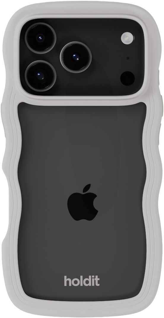 Wavy Case iPhone 17 Pro Wool Gray/Transparent