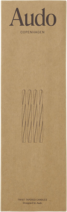 Twist Tapered Candle, H30, Neutral,