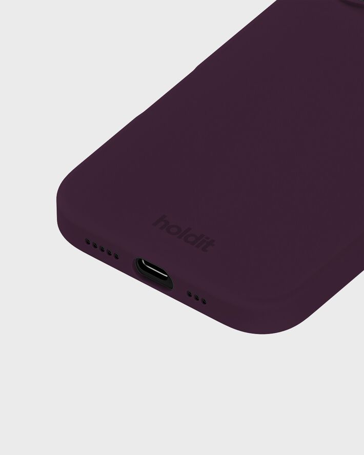 Silicone Case iPhone 16 Deep Plum