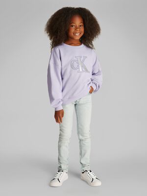 METALLIC CK LS CN SWEATSHIRT