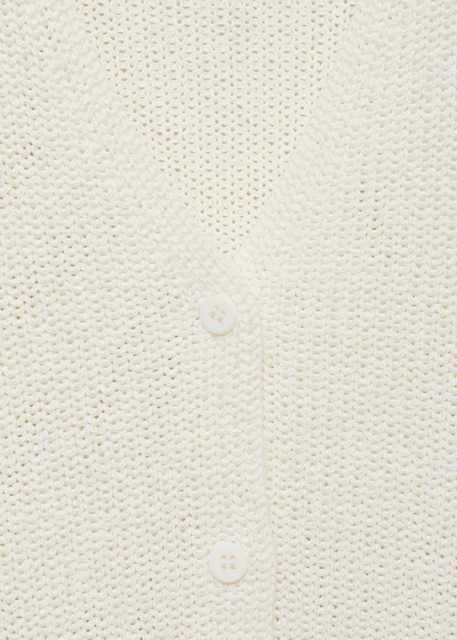 Openwork knitted waistcoat