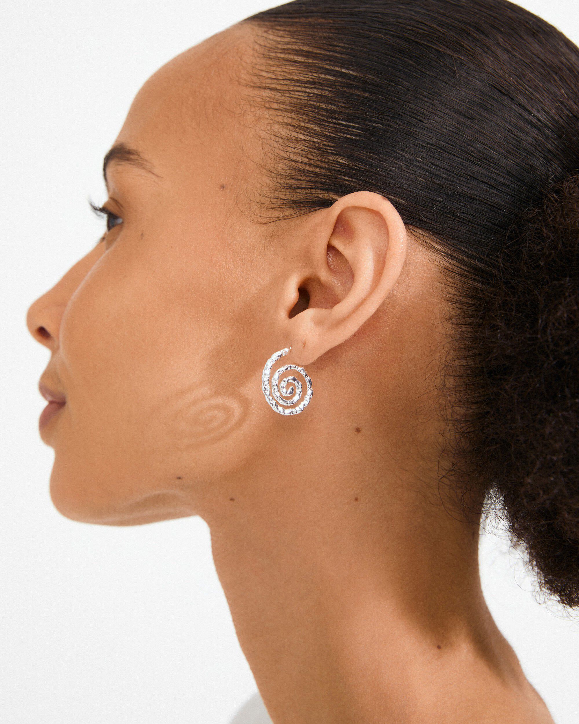 STILL earrings silver-plated