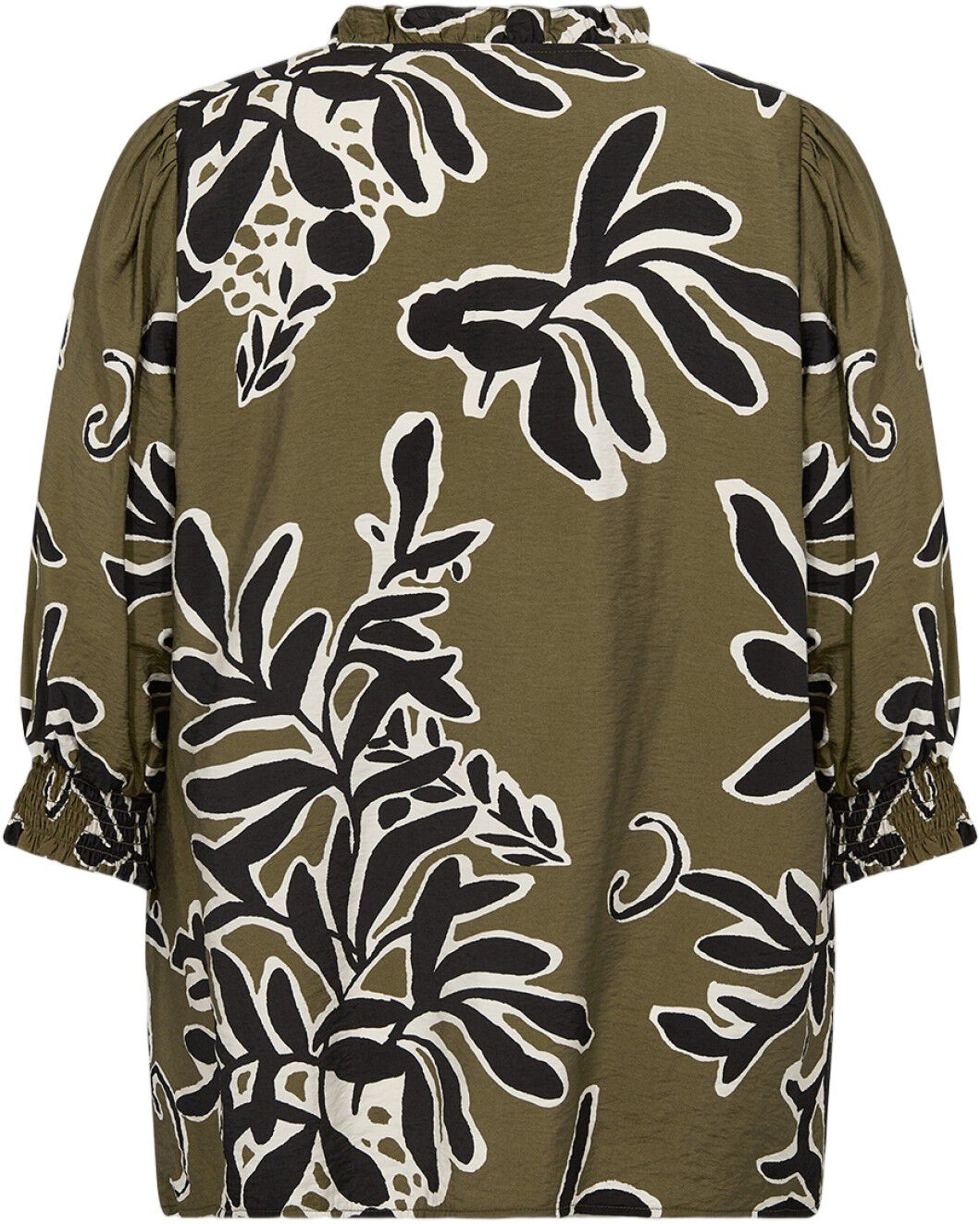 Curvy WA-LINNEA 2 Bluse Oliven