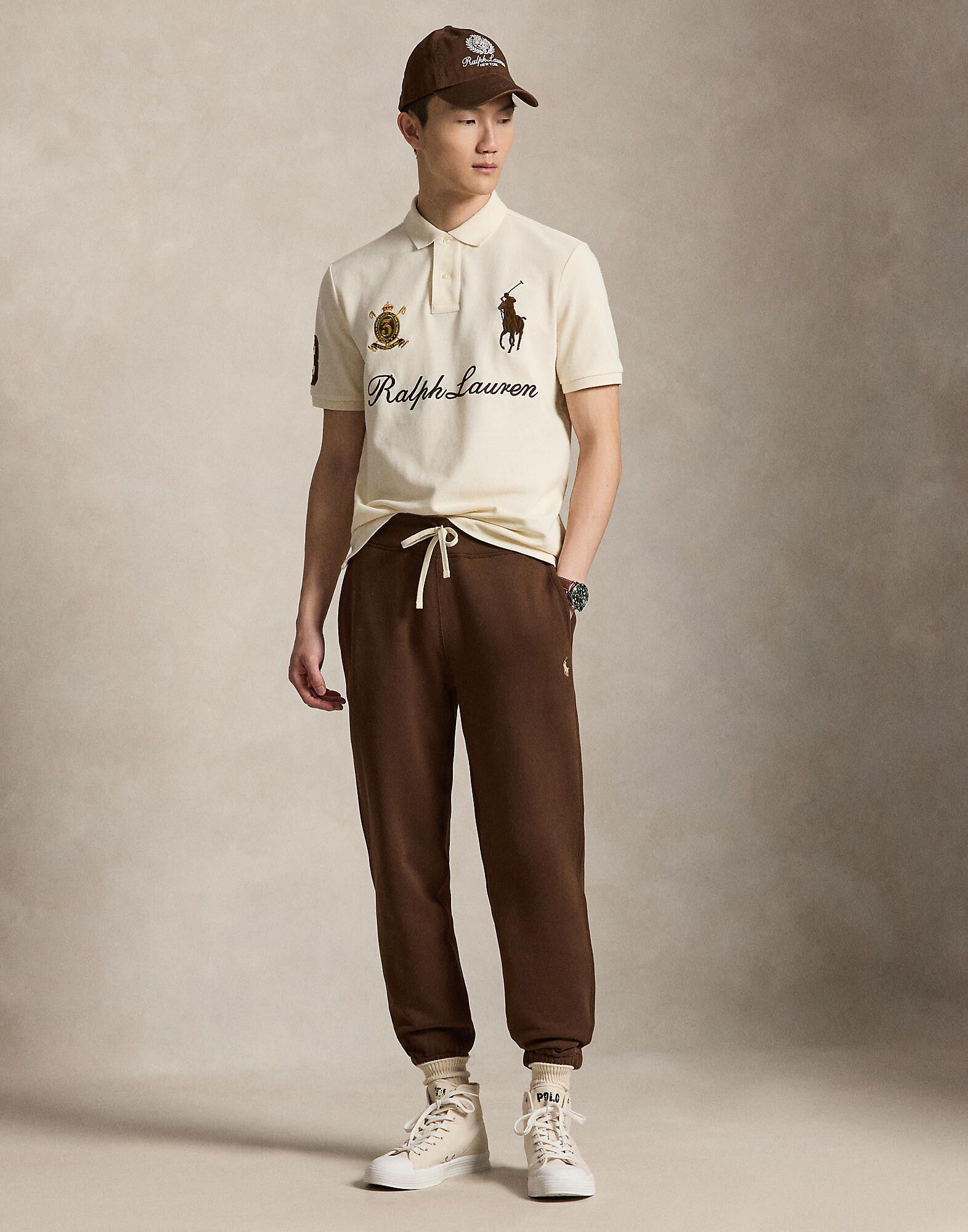 Classic Fit Big Pony Mesh Polo Shirt