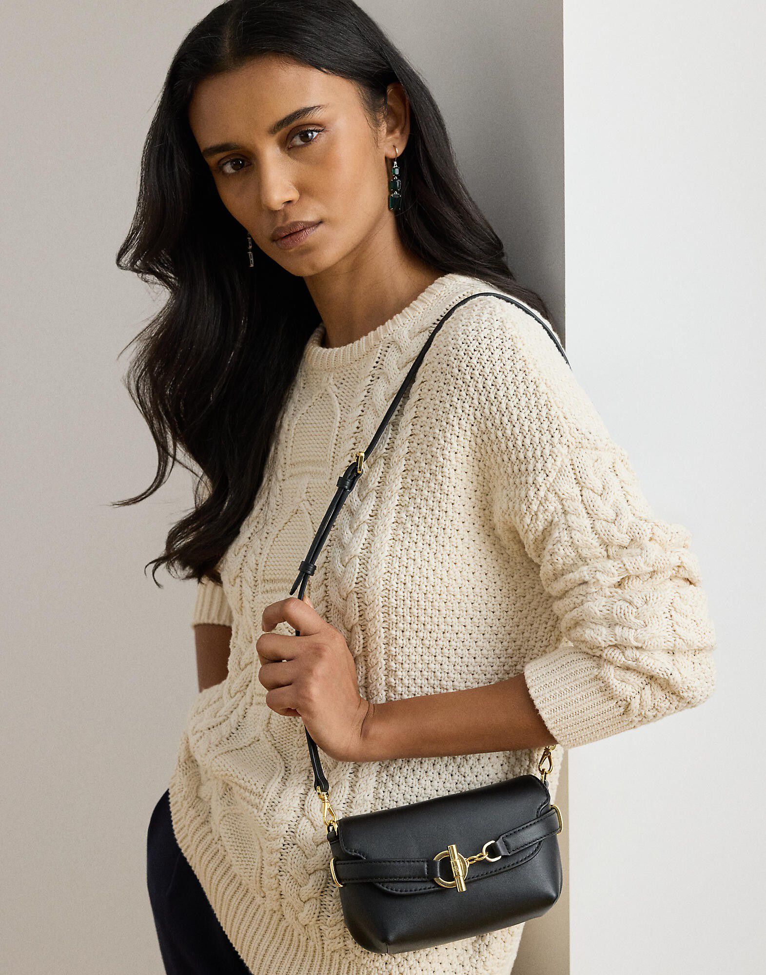 Leather Small Blaike Crossbody Bag