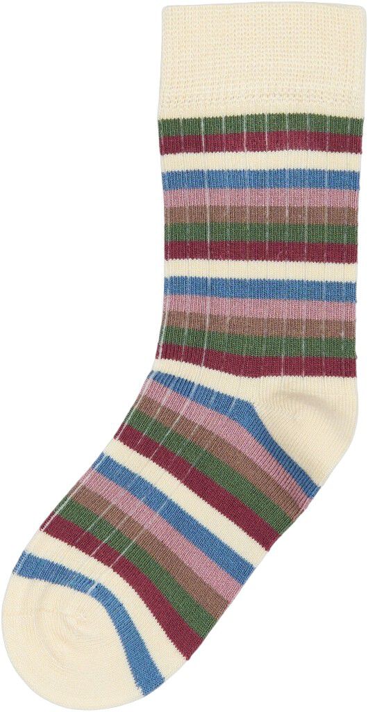 Minipop Bamboo Multi Stripe Strumpor