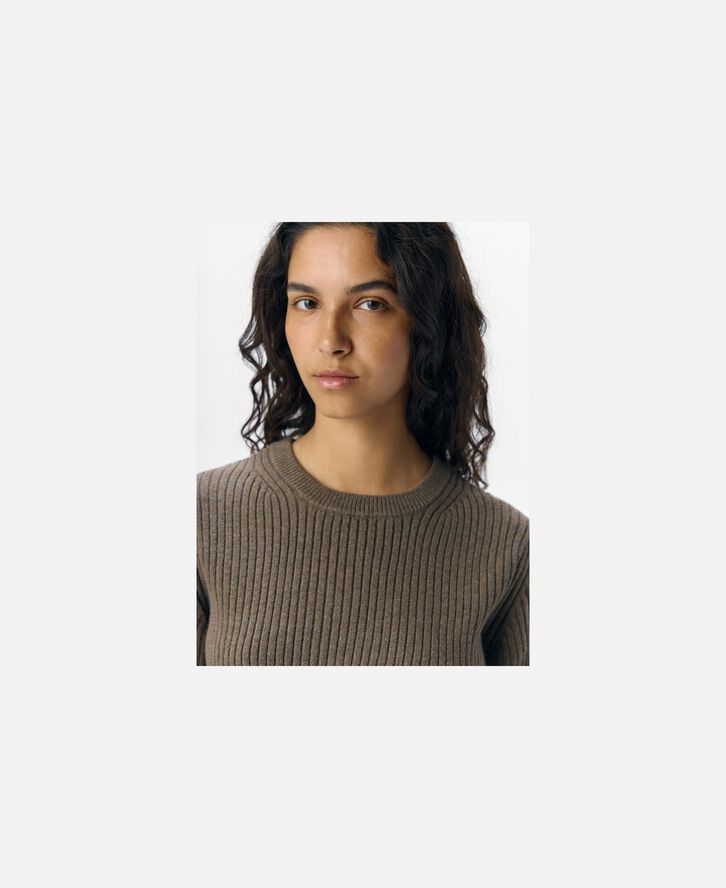 OBJELVA 2/4 RE O-NECK KNIT NOOS