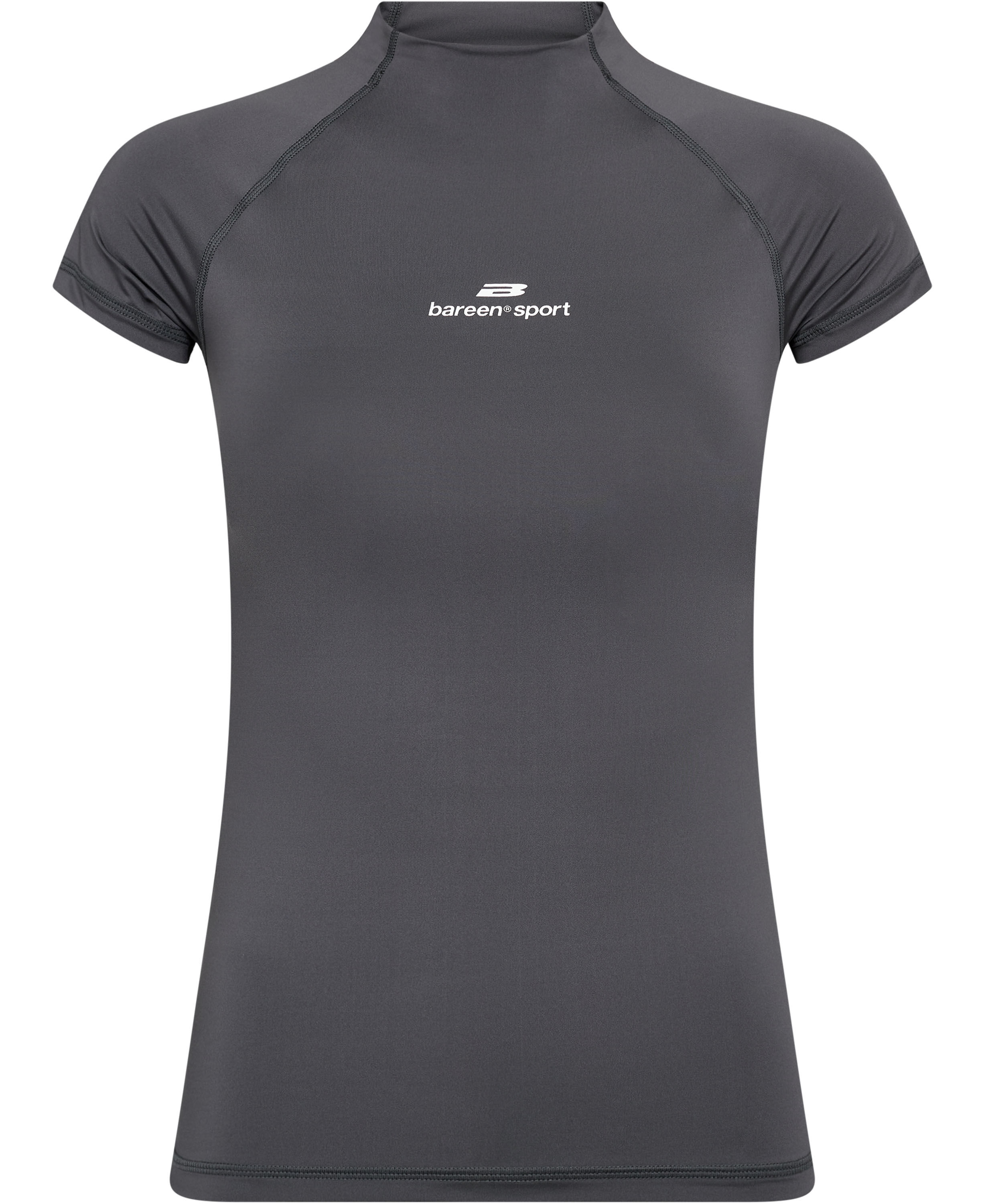 Wmns Mock Neck Stretch T-shirt