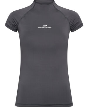 Wmns Mock Neck Stretch T-shirt