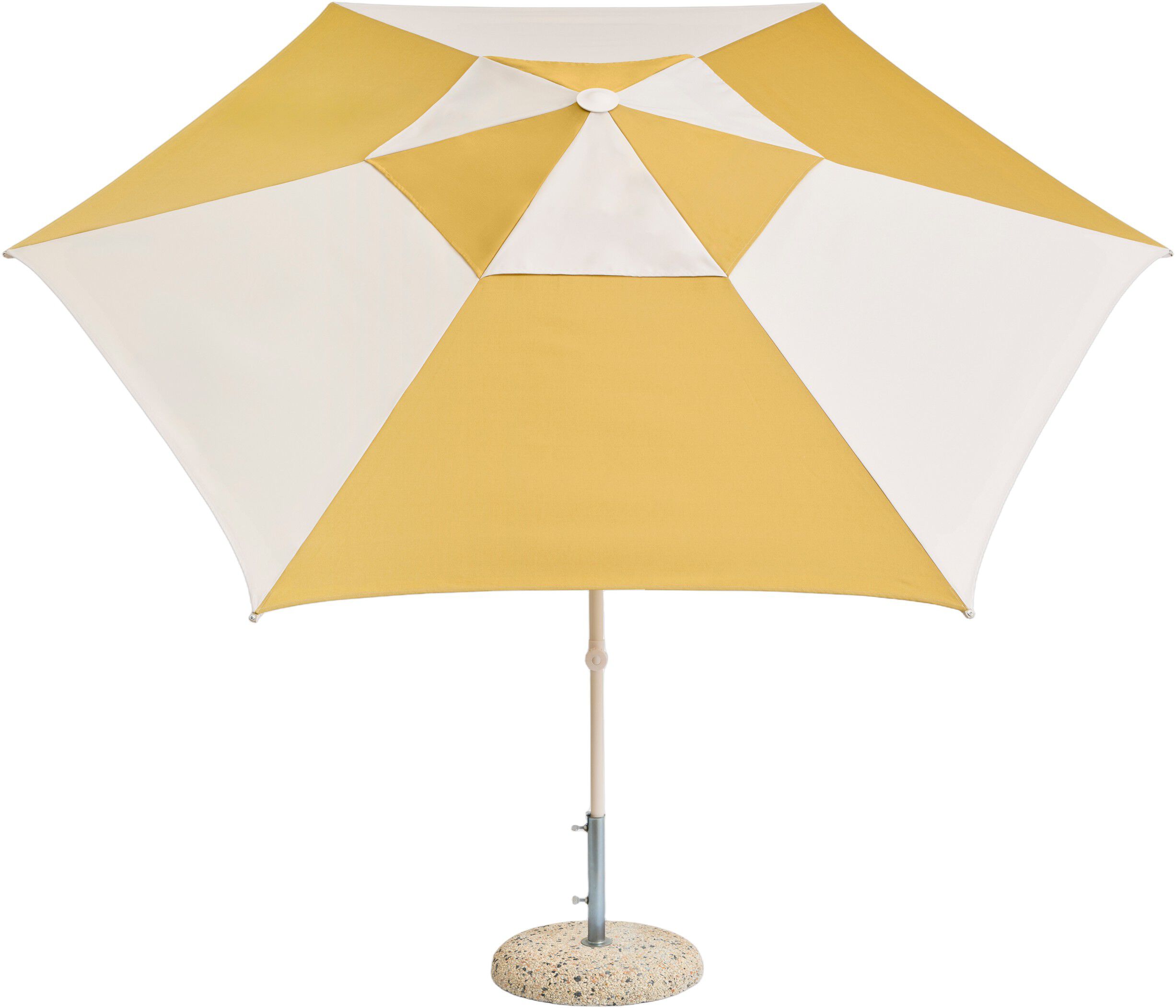 Terrazza Parasol-Hexagon-Off-white and ochre