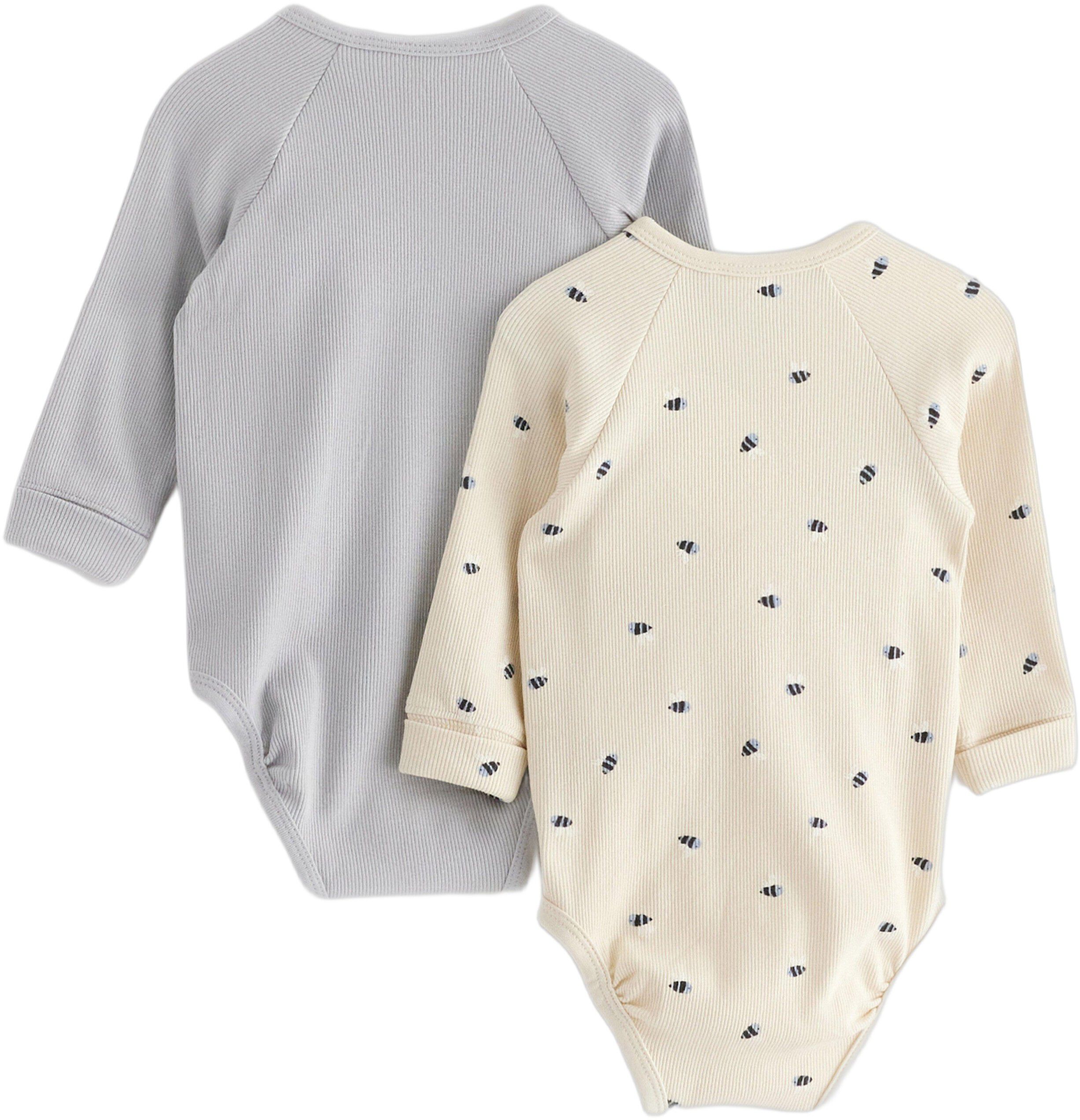 Ribbed wrap bodysuits in soft and s