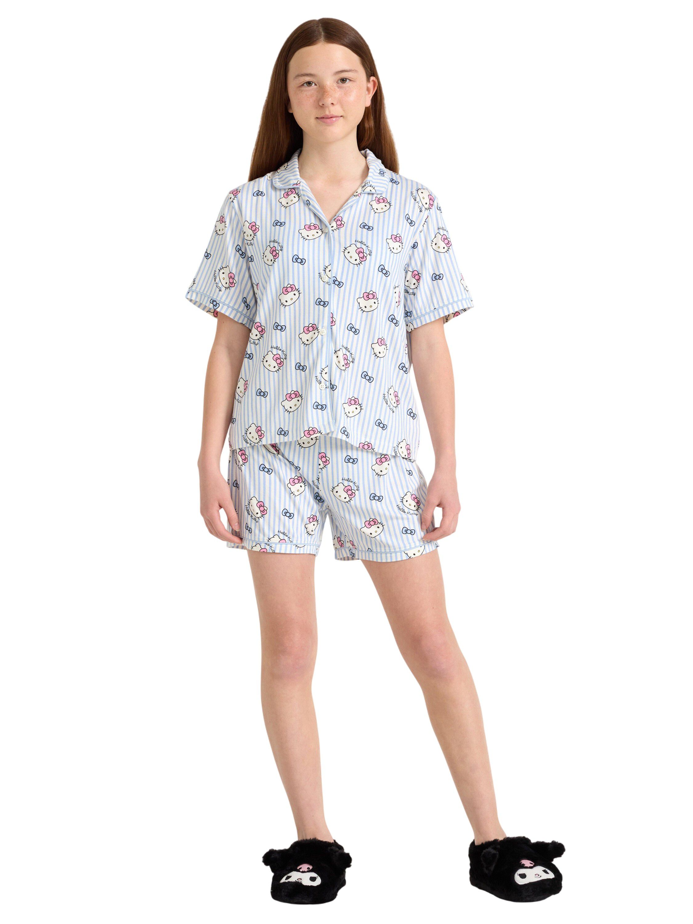 Patterned pyjama set in viscose jer