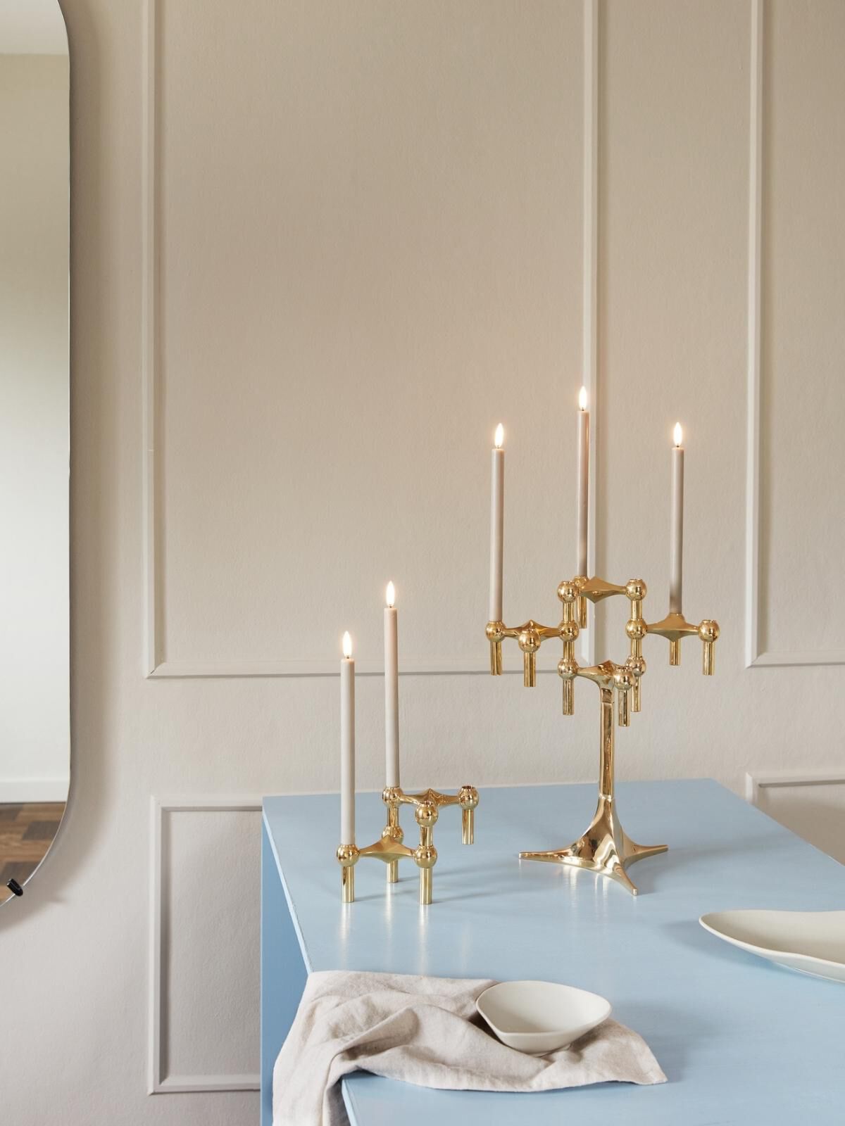 STOFF Nagel ljusstake 3 st. m?ssing