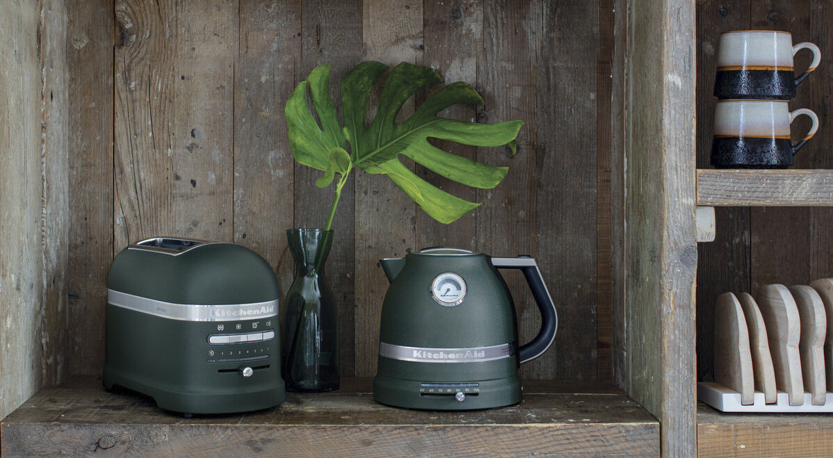 Artisan br&ouml;drost 2-skivor svart L34,8cm B18cm H22,