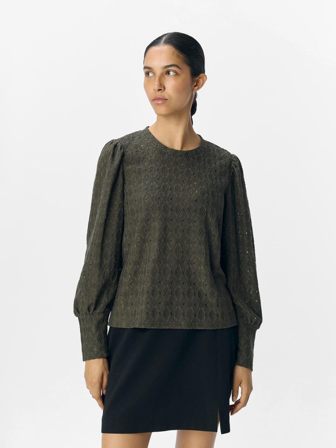 OBJLAILA L/S RE TOP NOOS