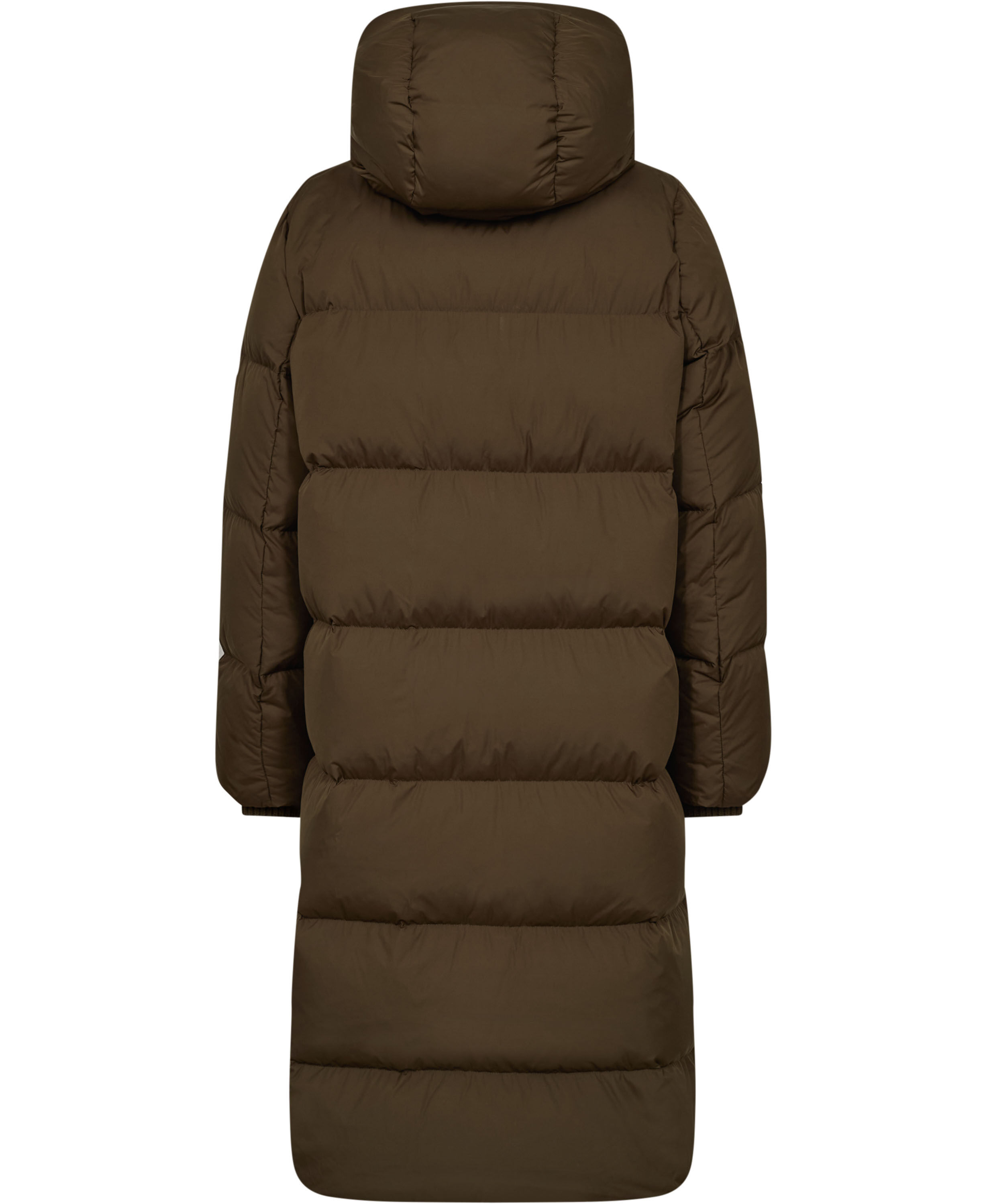 Water Repellent Down Puffer Coat, with hood, side slits