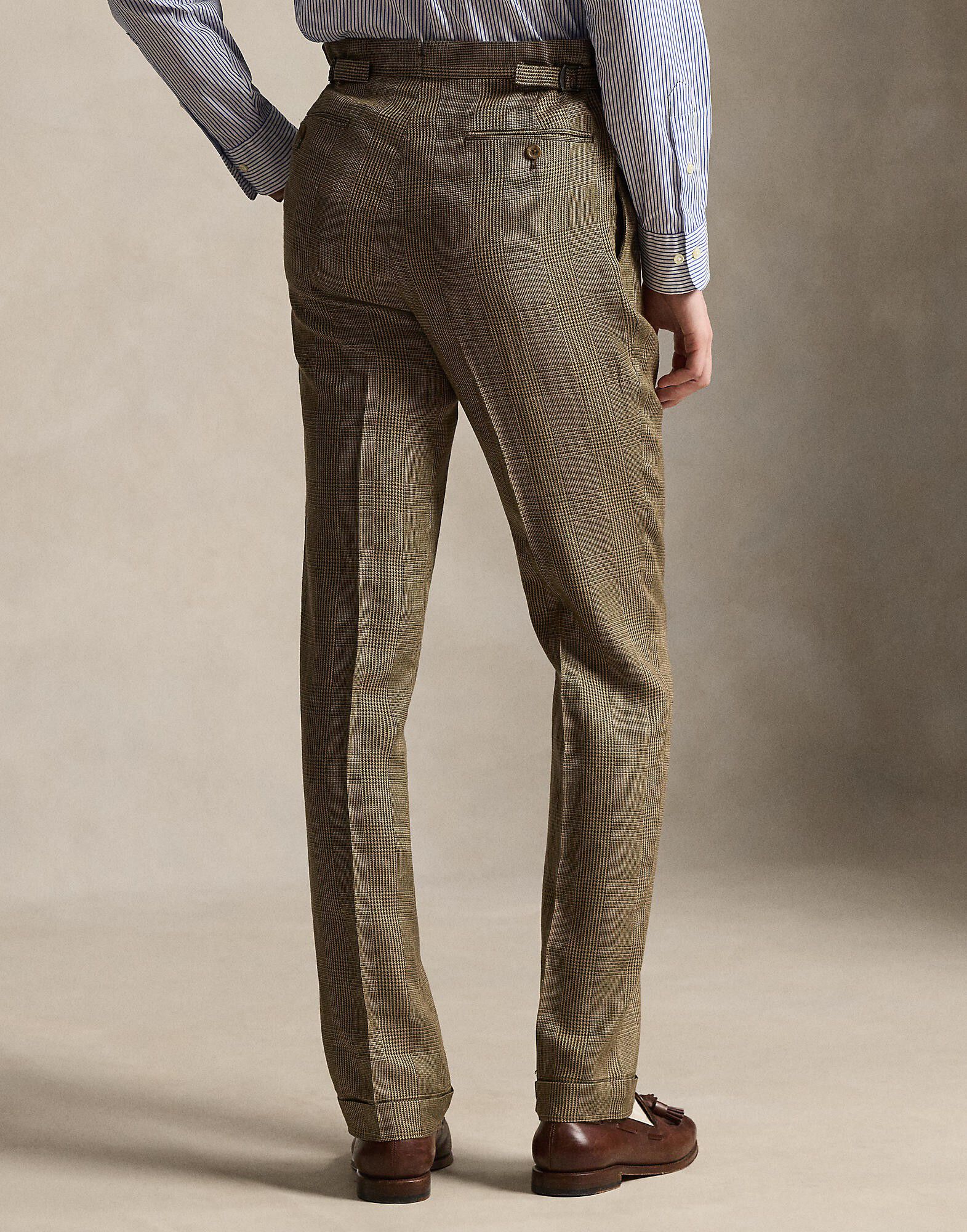 Glen Plaid Twill Suit Trouser