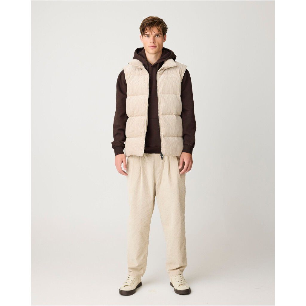 Corduroy puffer vest