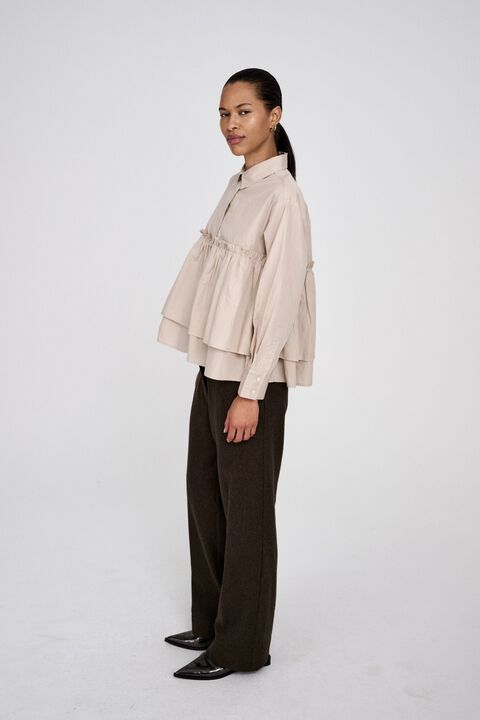 Poplin frill shirt - Shaker