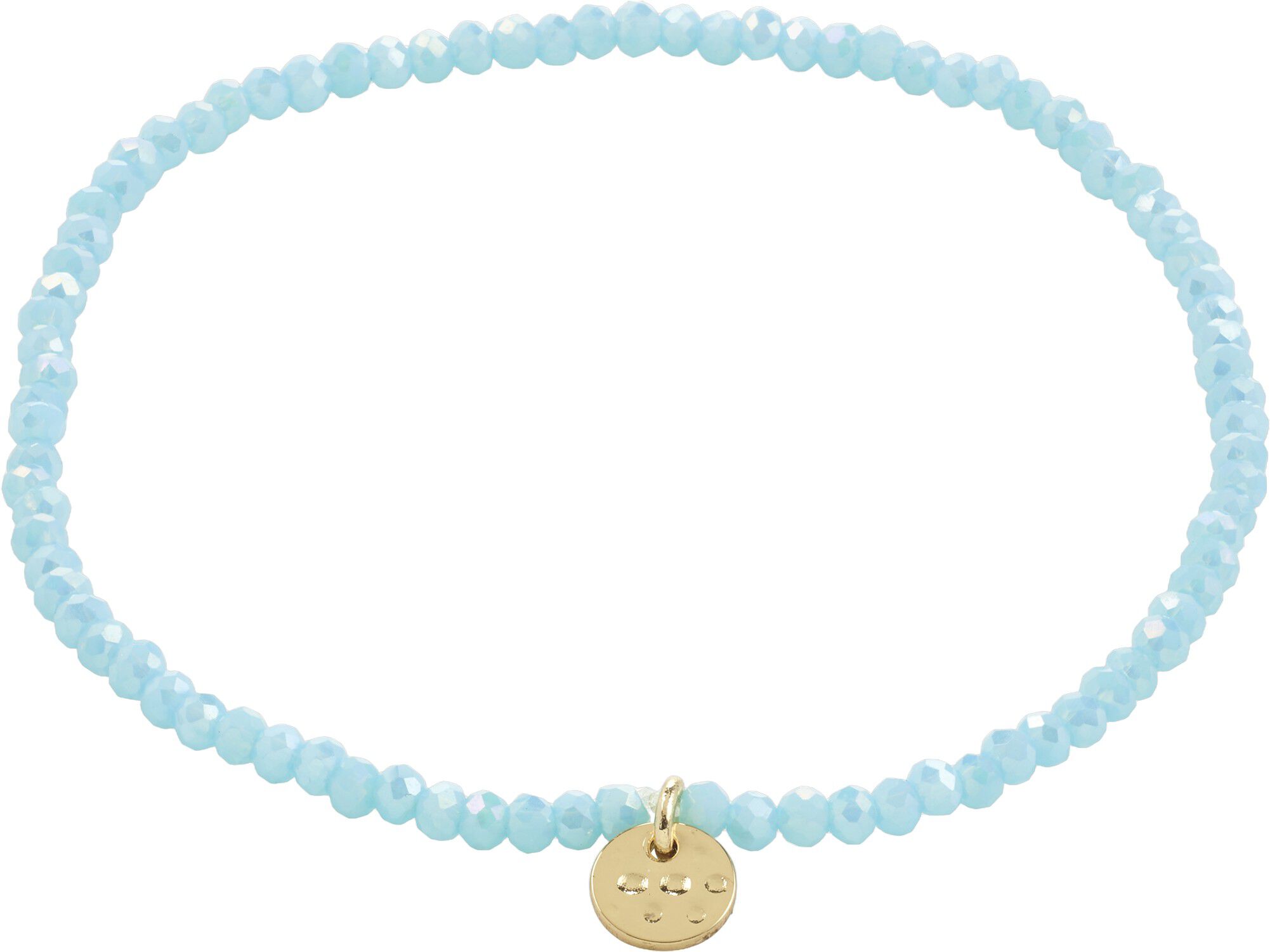 INDIE bracelet skyblue, gold-plated