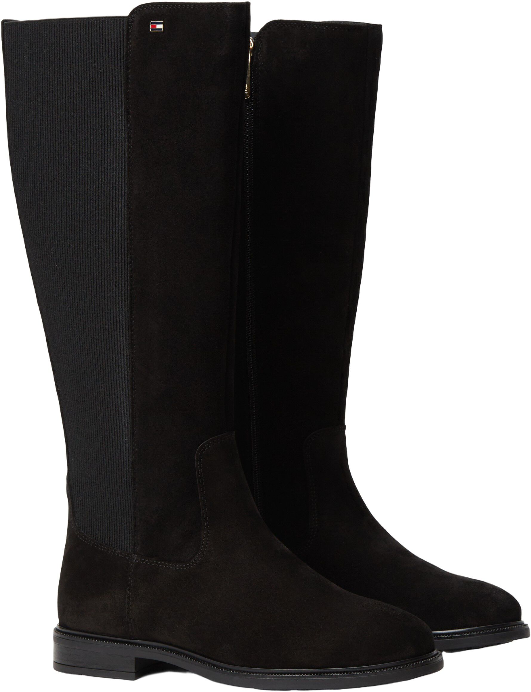 Enamel Flag Suede High Chelsea Boots