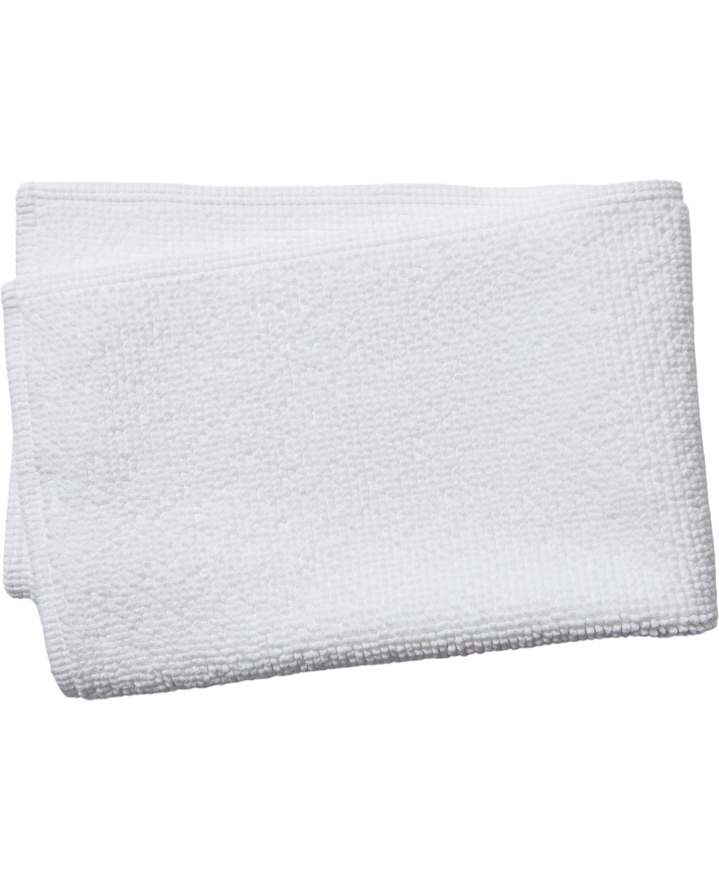 Bathmat stonewashed 50x80 white GOTS