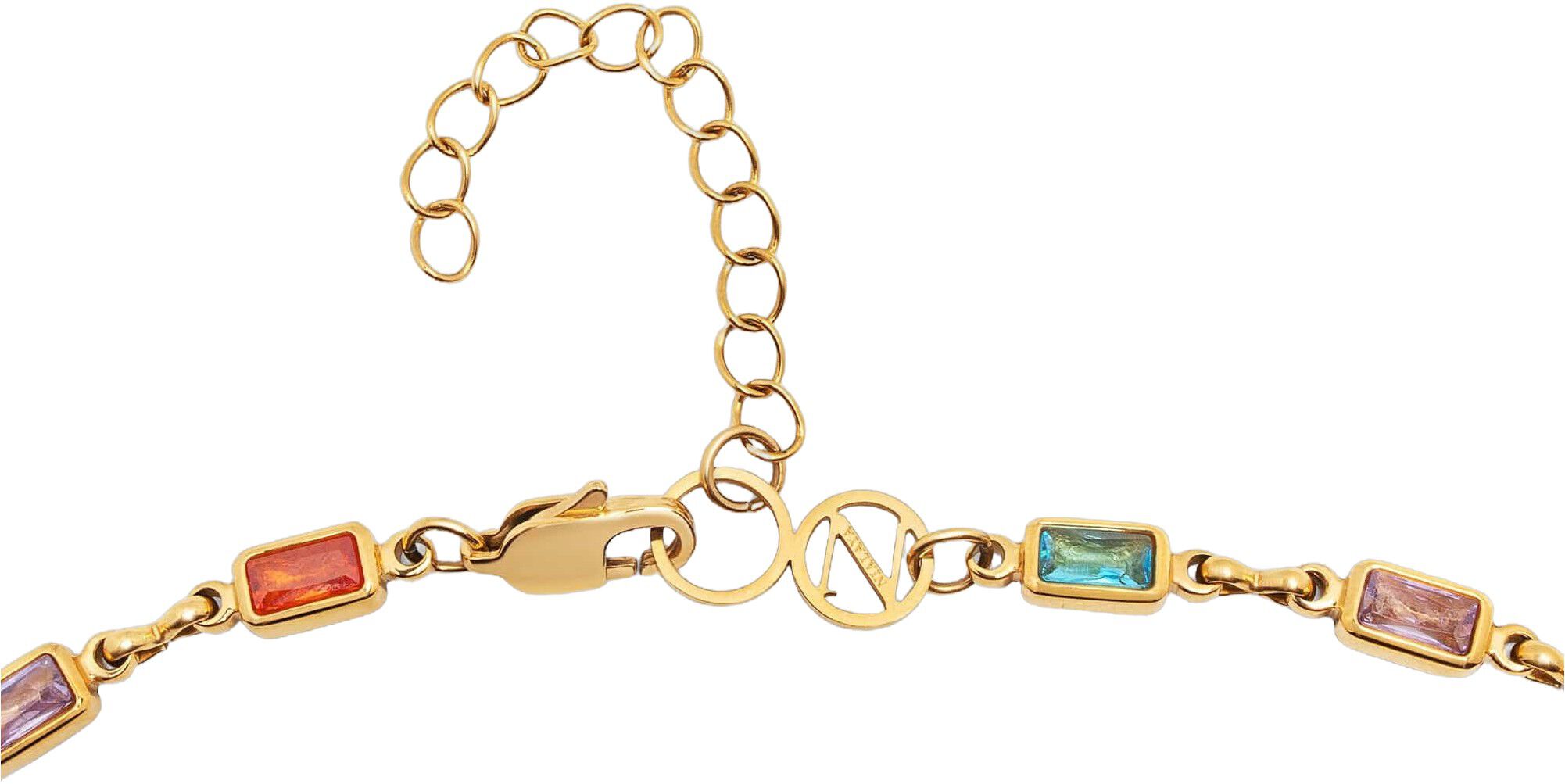 Men's Rectangle Tennis Necklace