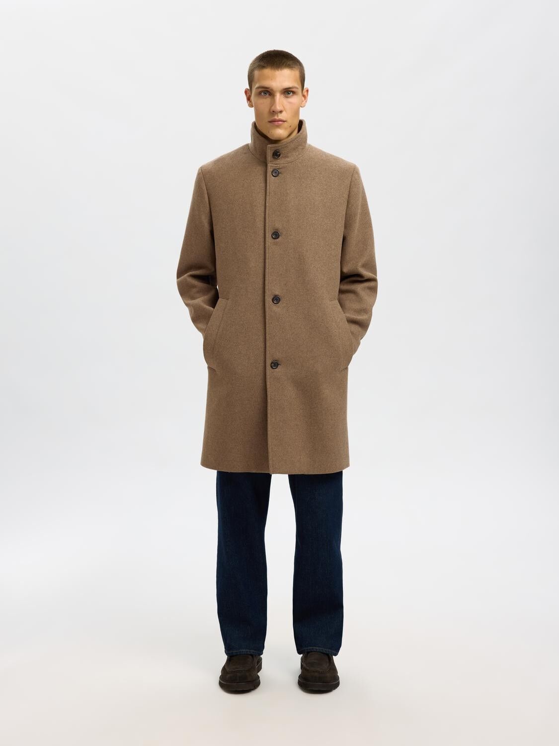 Slhrainar Wool Blend Coat Noos