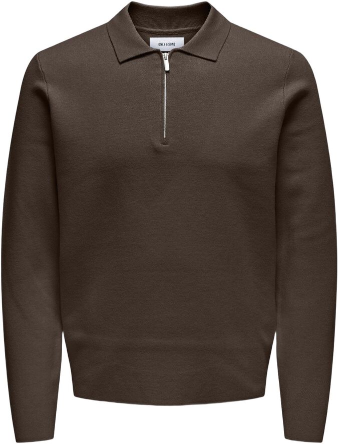 Onscooper Reg Ls 12 Half Zip Polo Noos