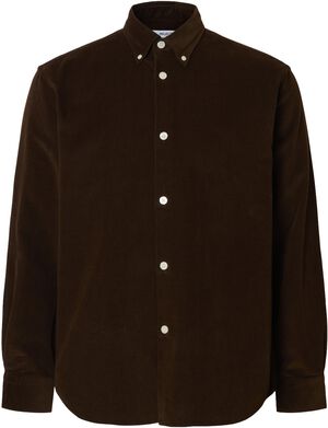 SLHREGDANNI CORD BD LS SHIRT NOOS