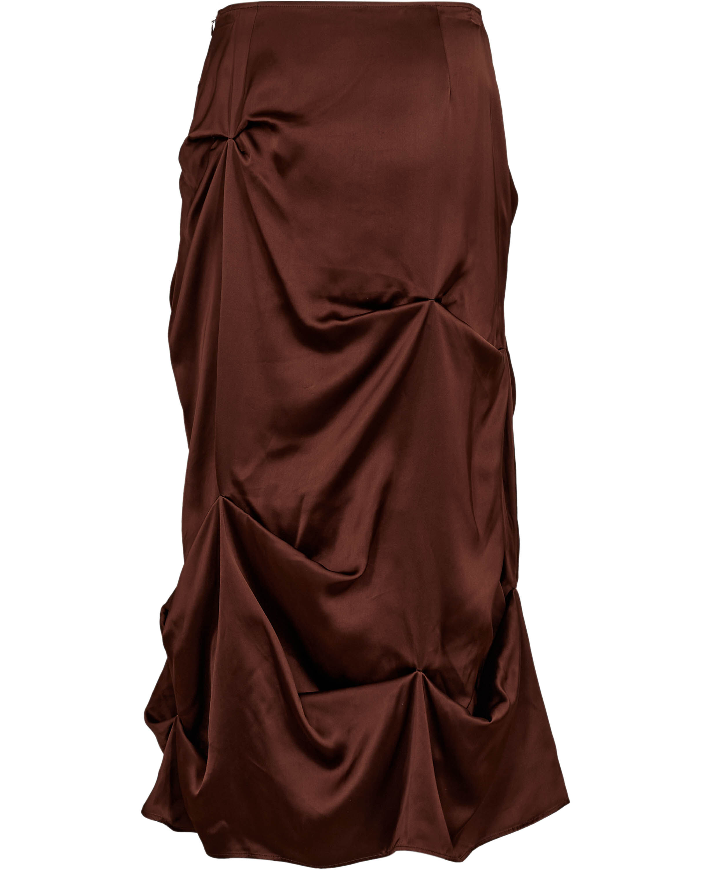 Double Viscose Satin Tuck Detail Lo