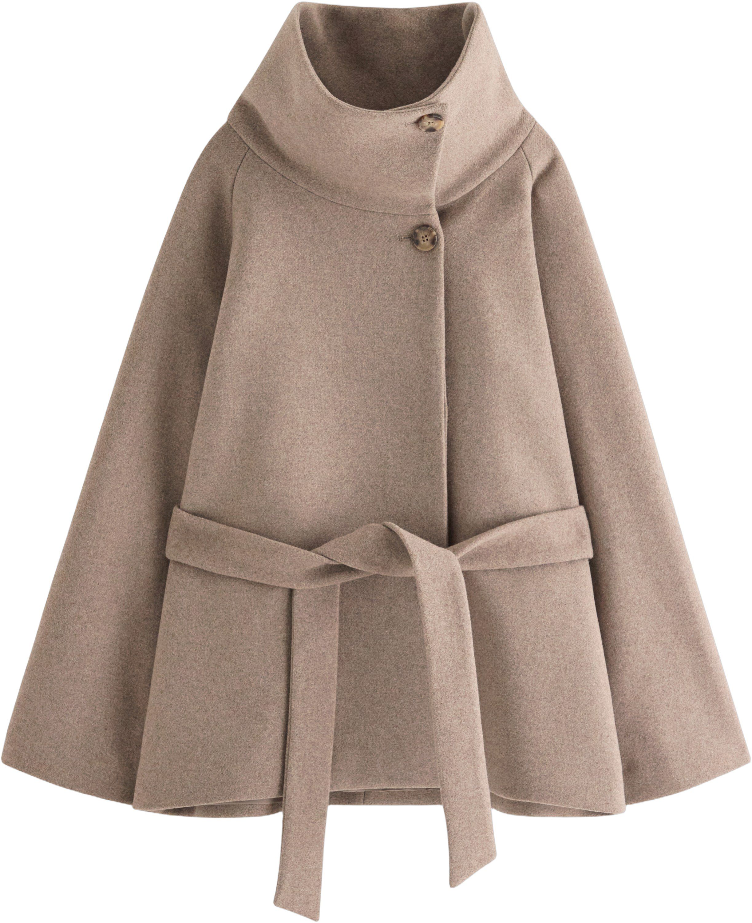 Oversized jacka i ullblandning