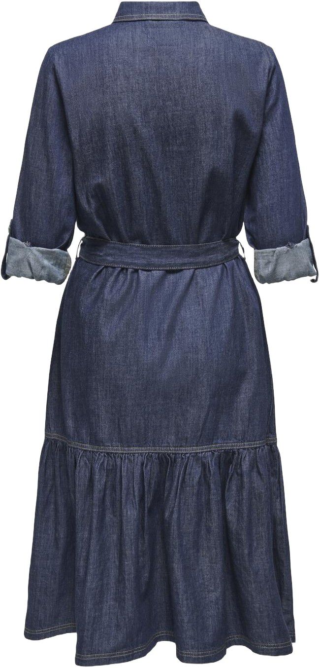 Onlsevigny Frill 3/4 Sl Long Dress Dnm