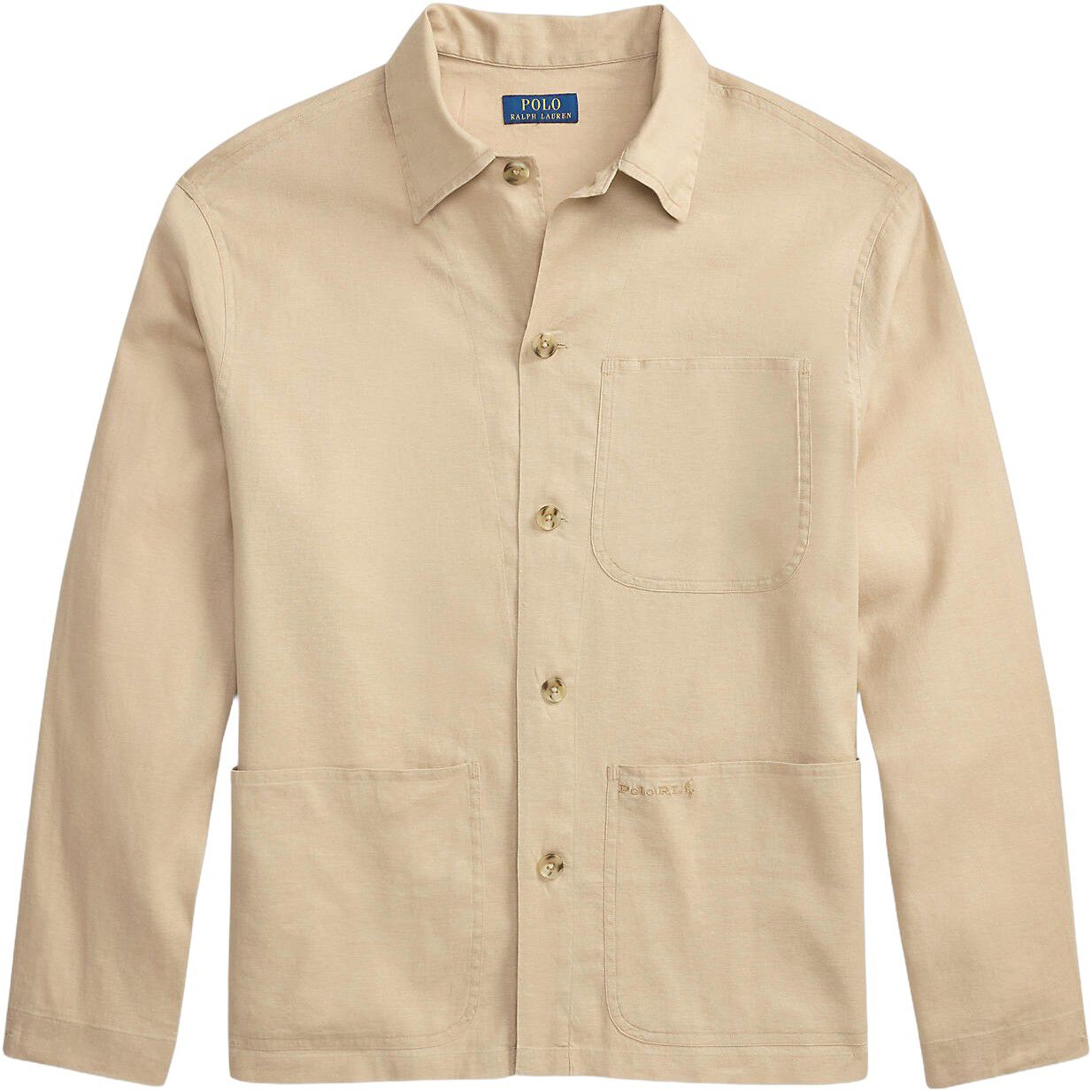 Stretch Linen-Cotton Overshirt