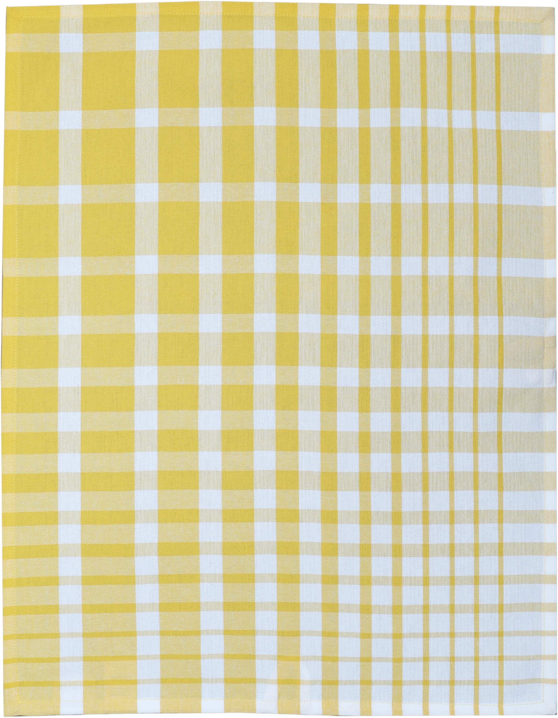 Tea Towels 50x70 cm ENZO - Check Yellow
