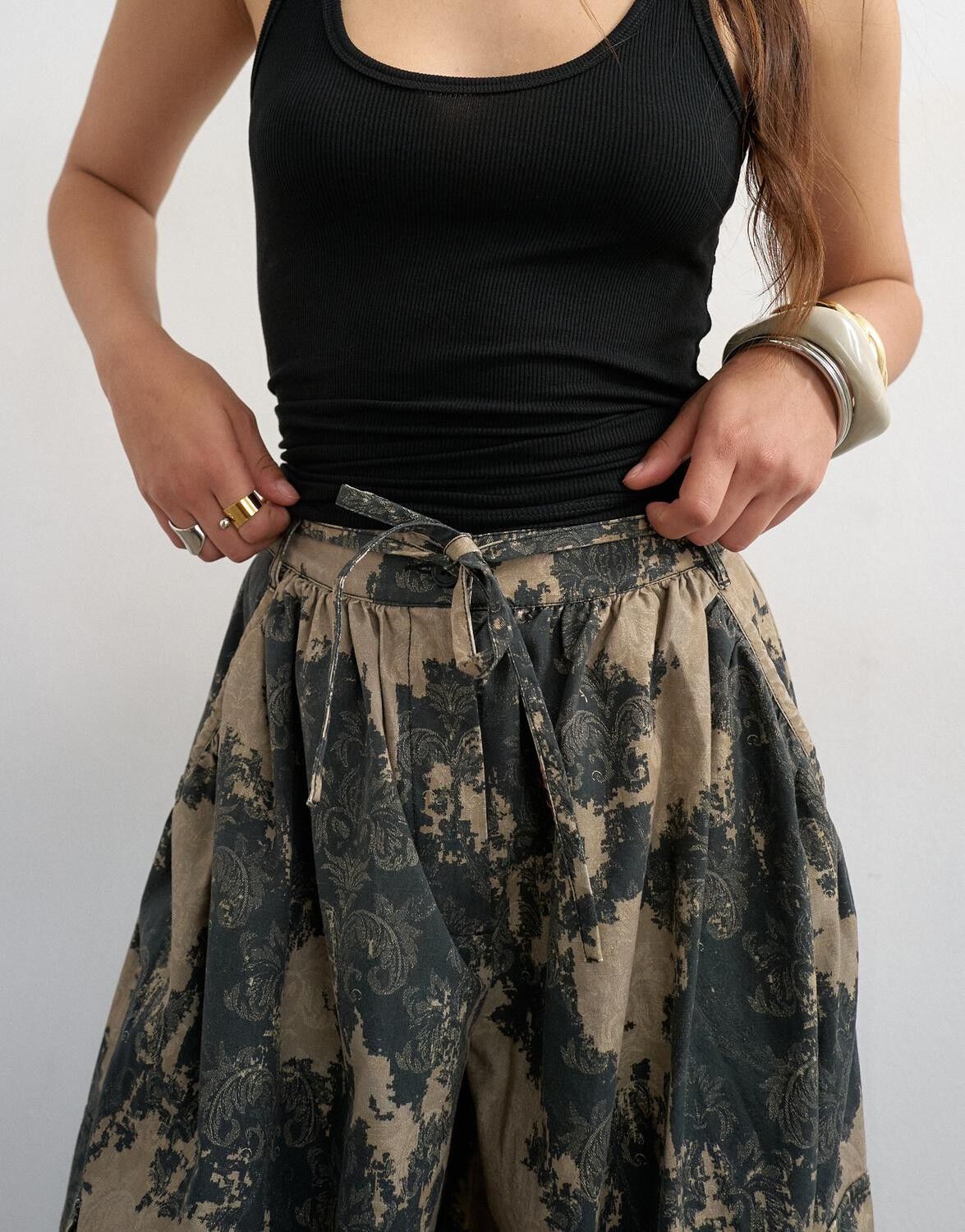 Tskammi Balloon Aop Cargo Trousers