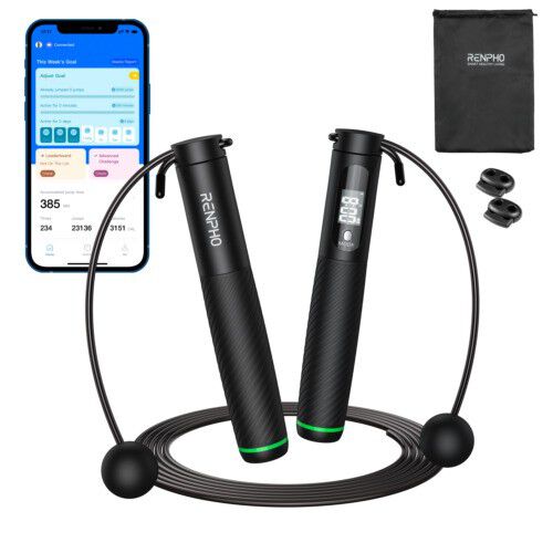 Smart Jump Rope - Additional cordless option - Black