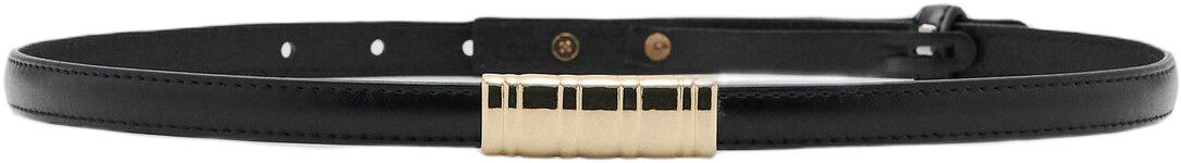 Thin belt with metal detail