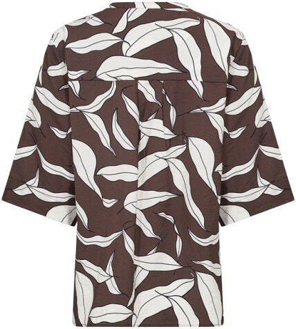 Curvy WA-HERMINA 2 Bluse M&oslash;rk brun