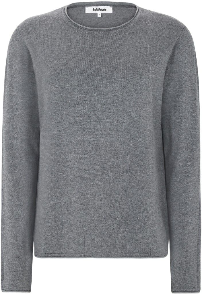 SRMarla O-neck Knit Roll Edge