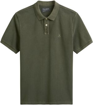 Poloshirt, short sleeve, rib detail