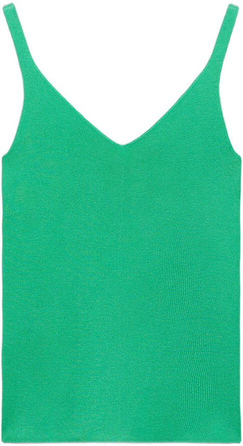 V-neck knitted top