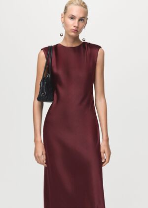 Fitted satin dress