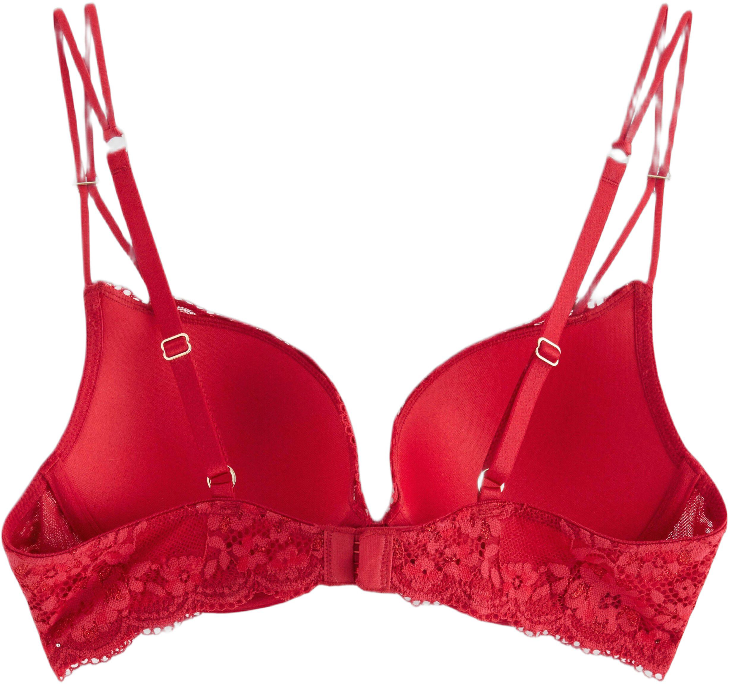 Push-up-bh i spets och med hj&auml;rtdet