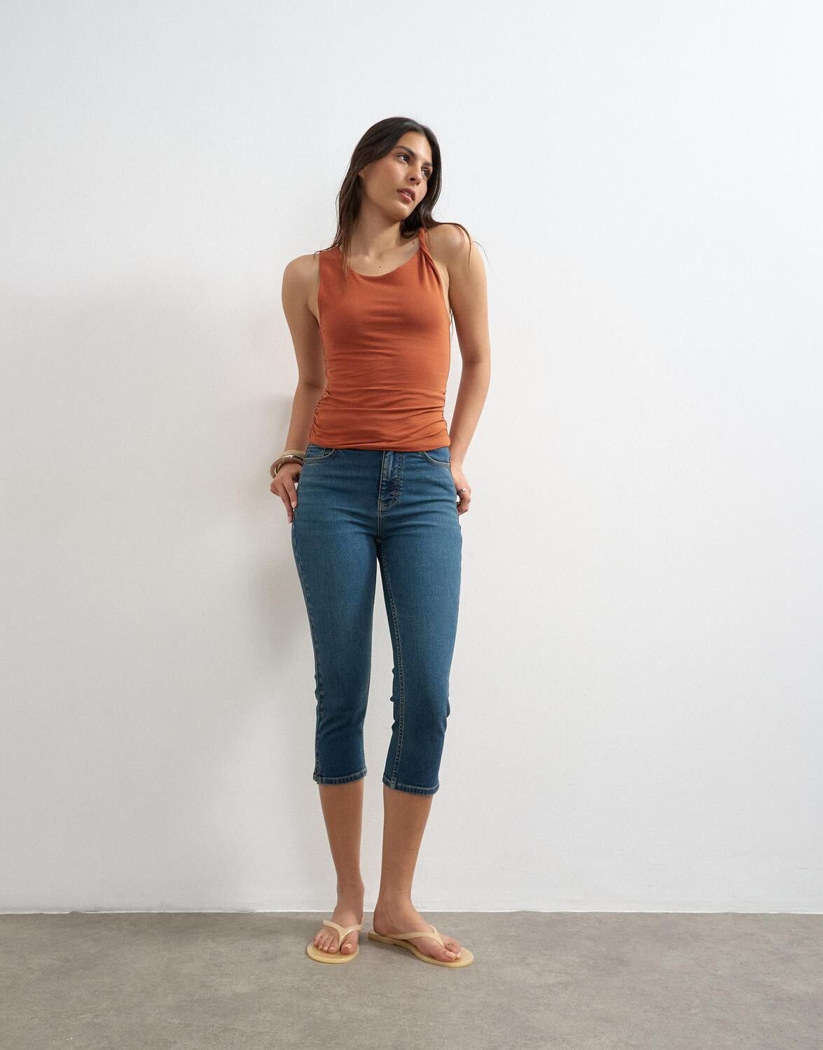 Tscamilla Hr Denim Capri Mb