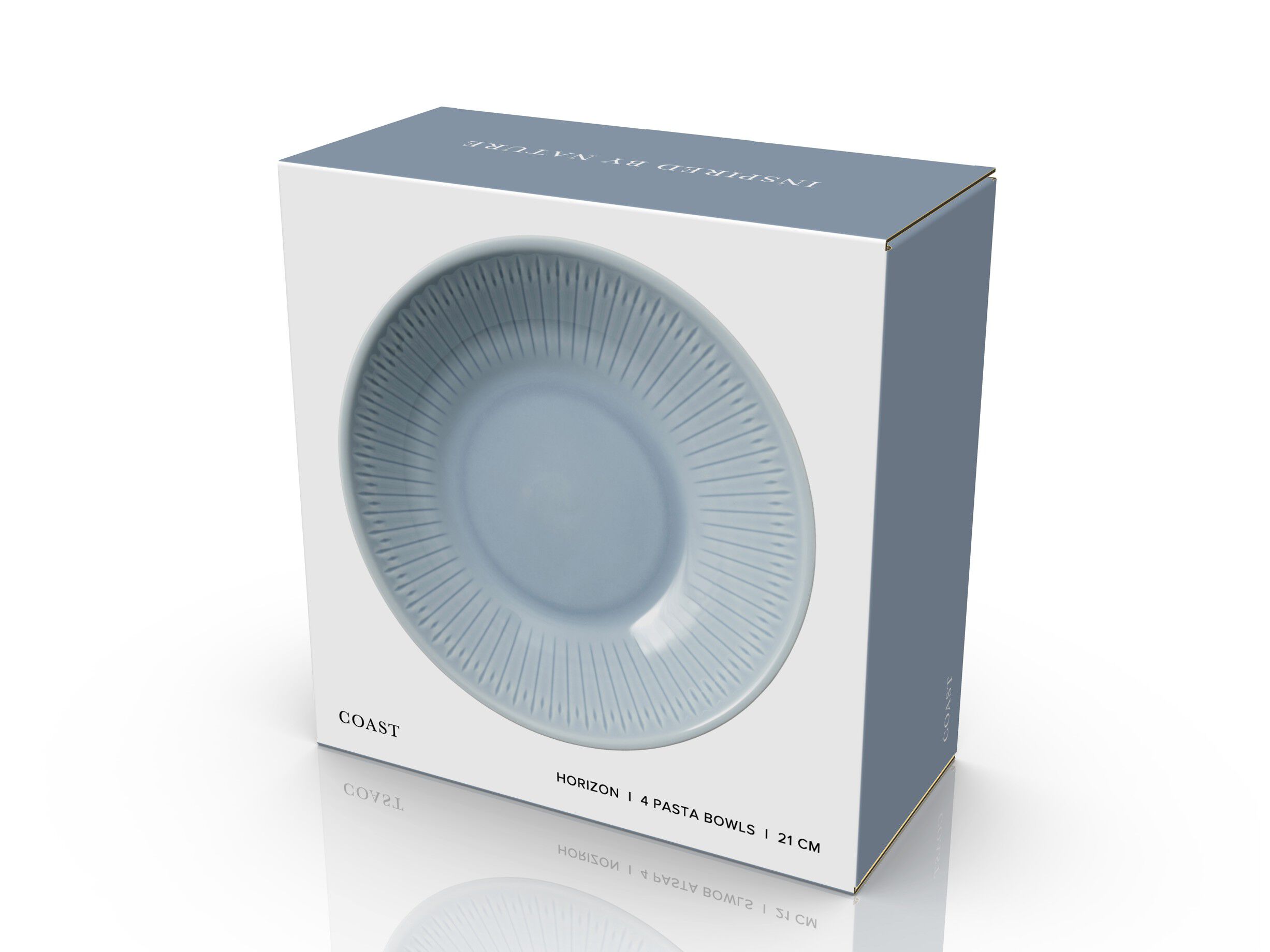 Pastask&aring;l Horizon 21 cm 4 st Sea